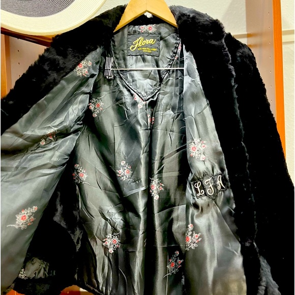 Flora Vintage Black Mink 1940 63rd St Chicago Convert Rare Genuine - Picture 4 of 6